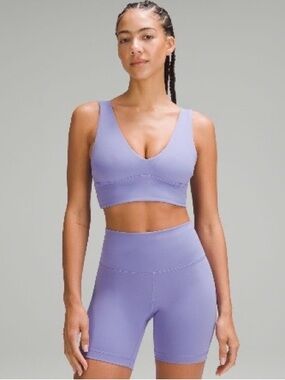 🍋Lululemon Align V-Neck Bra *Light Support, C/D cups - Dark Lavender
